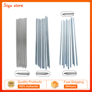 GREATLH Kirschner Wires Single Double-ended Threaded Kirschner Pin Nails Stainless Steel Orthopedic health Instrument 10pcs