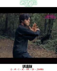 Celana Silat HitamPutihMerah - Celana Pencak Silat - Celana Karate - Celana Beladiri - Silat Pants