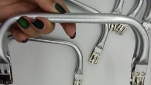 10Pcs Silver Bag Frame for Purse Doctor 16cm-40cm Metal Aluminium Tube Handle Clutch Parts Accessories for Handbag Repair