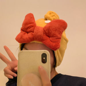 Phong Cách Công Chúa Dày Dặn Mũ Sấy Tóc Dễ Thương Nút Thắt Bướm Hoạt Hình Mũ Tắm Khăn Sấy Tóc Nhanh Cho Bé Gái Chăm Sóc Cá Nhân