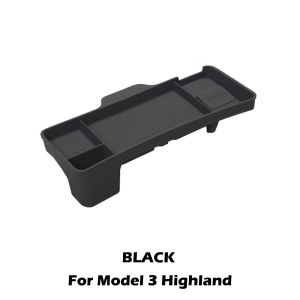 Silicone Dashboard Storage Tray For Tesla Model Y Juniper 2025 Model 3 Highland Tissue Box Center Console Screen Rear Organizer