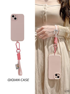 QIQIAN | Ốp Lưng Silicone Chất Lỏng Màu Đơn Giản cho iPhone Nhiều Mẫu