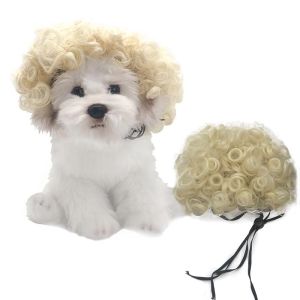 Cat Dog Wig Funny Funny Dress up Pet Headdress Hat Decoration Pet Costume TikTok Same Style Accessories