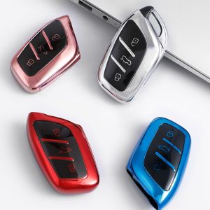 MG เคส เคสกุญแจสำหรับ MG เคส 4 / MG VS / MG HS / MG ZS / MG 5 / MG EXTENDER DC / MG Zev / MG4 Ev/ MG Eep / MG EXTENDER GC พวงกุญแจคริสตัลพวงกุญแจ เคสสำหรับกุญแจ MG