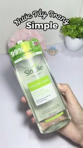 Nước tẩy trang Simple cho mọi loại da 400ml Kind To Skin Micellar Cleansing Water mẫu mới