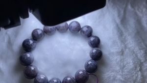 Natural Crystal Cordierite 天然水晶 血滴堇青 石 15mm+