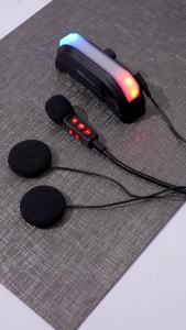 kebidumei | Magnetic Motorcycle Helmet Headset Bluetooth 5.4 Wireless Hands-Free Call 2000Mah Battery Motorcycle Headphones with Tail Light