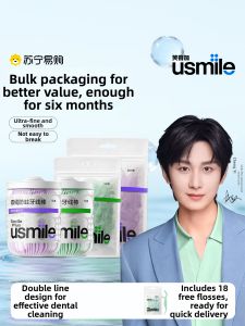usmile | Ultra Fine Dual Line Floss Pick Combo Toothpicks
