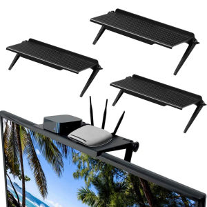 Rack TV Monitor Screen Top Storage Shelf Holder Practical Home Storage Computer Office Multi-functional Organizer