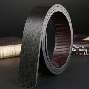 YUYOU | Leather Belt No Buckle Toothless Automatic Fastener