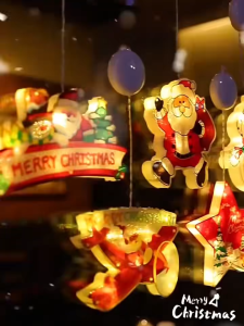 คริสต์มาส LED ไฟคริสต์มาส Window Shop ตกแต่งบรรยากาศคริสต์มาส แขวนไฟโคมไฟ LED Christmas lights