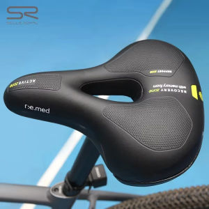 SR Hollow Memory Breathable Bicycle Saddle Foam Shock Absorbing MTB Seat Road Bike Comfortable Soft Cushion Bicycle Accessories
