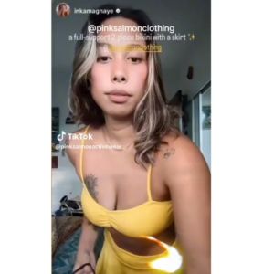 Pink Salmon Clothing Beach Skirt w/ inner HIKINI Activewear