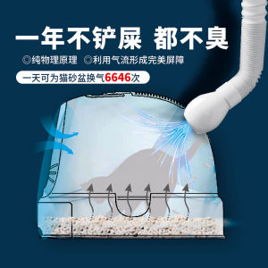 Can Pet Automatic Litter Box Fresh Air Exhaust Deodorant Beads Deodorant Handy Gadget Ventilation Toilet Deodorizing Filter Clean Odor Ventilation