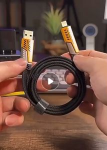 Mecha 4-in-1 Cellphone Fast Charging Data Cable PD Android Typec 1-to-4 Alloy Nylon Braided Universal Mechanical Cable