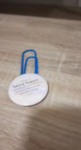 Personalised Bookmark Badge (Diameter: 58mm) for Gifts Souvenirs or Stationery