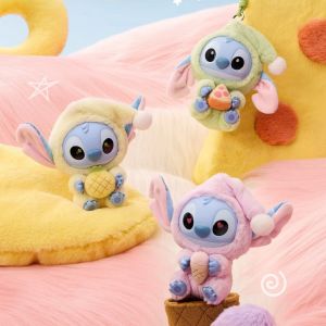 Disney Stitch must eat a bite series vinyl plush doll toy blind box bag charm pendant keychain gifts