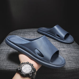 Flip-Flops Mens Summer Outwear Teen Trend Beach Leisure Sandals Soft Bottom Home Indoor Non Slip Slippers