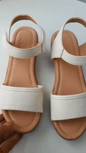 Giày xăng đan nữ đế bằng da bò thật cao cấp VI VI đế cao 5 phân êm nhẹ