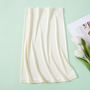 ผ้าไหม ครึ่ง กระโปรง แอนตี้ไลท์ ผ้าไหม ผ้าซาติน ซับใน ลูกไม้ ดีไซน์ สวมใส่สบาย ฤดูร้อน35-39