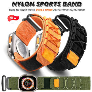 Dây đeo Alpine chiến thuật cho Apple Watch Ultra 3 2 49mm Vòng nylon Vòng đeo tay dệt cho iWatch Series 11 10 9 8 7 6 SE3 46mm 44mm 45mm 40mm 42mm 41mm 38mm