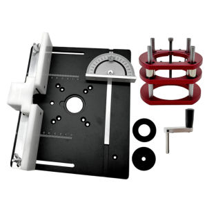 65mm Router Lift Kit Precision Aluminum Router Plate Lift System for Professional Woodworking Tables