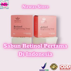HIQWEEN Retinol Brightening Soap Sabun Flex 80gr