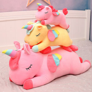 HFTOY 30/40cm Kawaii Unicorn Plush Toy Soft Stuffed Unicorn Soft Dolls Animal Horse Toys For Children Girl Pillow Birthday Gifts
