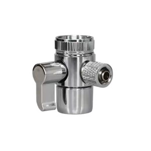 Diverter Splitter Single Way Chrome Faucet Connector Water Diversion for Countertop Water Filter