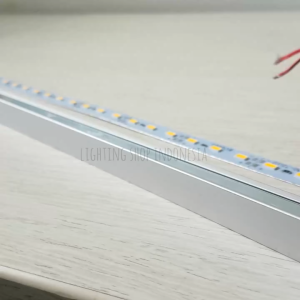 Rumah strip led lengkung batangan housing list rell cover alumunium panjang