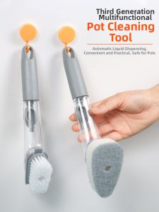FADEKANG | Pot-Friendly Automatic Liquid-Adding Sponge 4-in-1 Brush