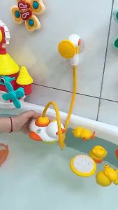 Đồ chơi nhà tắm - vịt phun nước kèm vòi sen xinh xắn cho bé vui đùa thoả thích