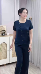 ĐỒ BỘ TRUNG NIÊN NÚT LỆCH CHẤT LỤA RUBY CAO CẤP MỂM MÁT SANG XỊN CHO QUÝ CÔ THANH LỊCH - QUÀ TẶNG 20/10 CHO MẸ BÀ VÀO DỊP LỄ TẾT