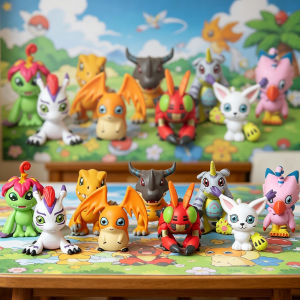 Bandai | Hot 6pcs-9Pcs/set Digimon Adventure Anime Figure Model PVC Collection Ornaments Statue Dolls Birthday Toy Gift