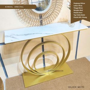 Meja Konsol Minimalis ORBITAL / Meja Foyer / Meja Console Modern / Meja Ruang Tamu / Meja Sofa / Furniture / Dekorasi Rumah