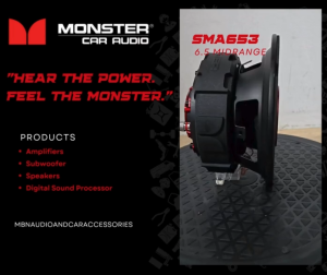 New Item Monster Audio SMD-653 6.5" Midrange Speaker 650W RMS1300W Max PowerHigh Quality Car Audio System Speaker 2pcs