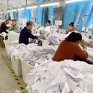 Suit Suit Pants Mens Summer Ice Silk Long Sleeve Shirt Business Casual Shirt Suit Professional Work Clothes Non-Ironing Inch