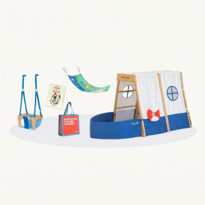 AVDAR | Courage Building Multi-function Climbing Frame Indoor Tent Swing Hanging Bed Accessory Toys