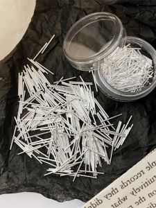 Pure Silver Ear Studs for Men and Women Compact Anti-Allergic Ear Sticks for Bathing No Need to Remove Jewelry