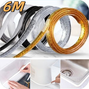 6M Ceramic Tile Gap Tape Kitchen Bathroom Waterproof Beautiful Seam Self-Adhesive Sticker Wall Floor Gap Line Decorative Strip