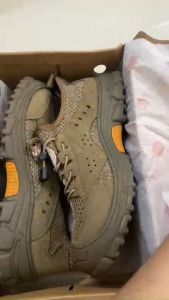 {TẶNG LÓT GIÀY} Giày Bảo Hộ Lao Động Nam Da Bò Thời Trang Thể Thao Nhẹ Bền Đẹp Mũi Sắt Chống Đinh Va Đập Trơn Trượt-099-Giày Công Trình