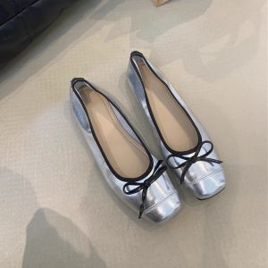 XUJIA | French Chic Bow-Decorated Ballet Style Slip-On Grandmother Shoes