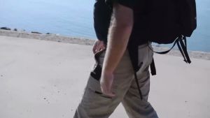 กางเกงสินค้าที่มีกลยุทธ์สำหรับผู้ชายกางเกงทรงคาร์โก้เดินเขาชุดทำงานกลางแจ้งกางเกงผ้ายืดยุทธวิธี