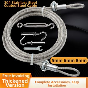 Durable Stainless Steel Outdoor Clothesline Rope Windproof