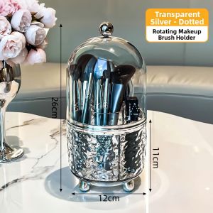 Transparent Dustproof Rotatable Makeup Organizer