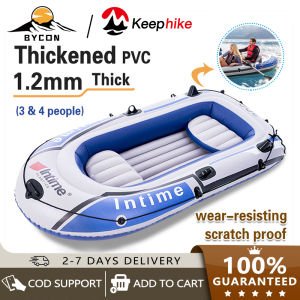 【COD+Thickening】Inflatable boat canoe thickened rubber boat outdoor fishing boat small fishing boat 2/3/4/6 Multiple people multi person Hovercraft Inflatable boat