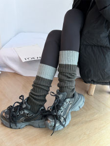 Gray Foot Sock: Fall & Winter White Bunching Socks for Women