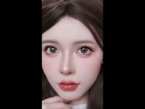 Beautiful Eyes 1 Pairs of Color Comistics Contact Lenses with Grade Brown Black Doll Eye Contact Lensece 14.2MM Diameter Daily Cute Comfortable Yearly