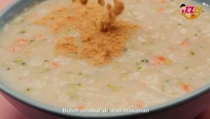 BABY FOOD IZZLY Makanan Bayi 6 Bulan Set Bubur Beras Porridge Rice Serbuk Ayam Bilis Cheese Perasa Homemade 7 8 9 10 11