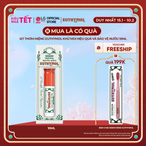 [LG Daily Beauty Official] Xịt thơm miệng cao cấp Euthymol khử mùi hiệu quả tức thì trong 3 giây ngăn ngừa vi khuẩn và bảo vệ nướu 10ml